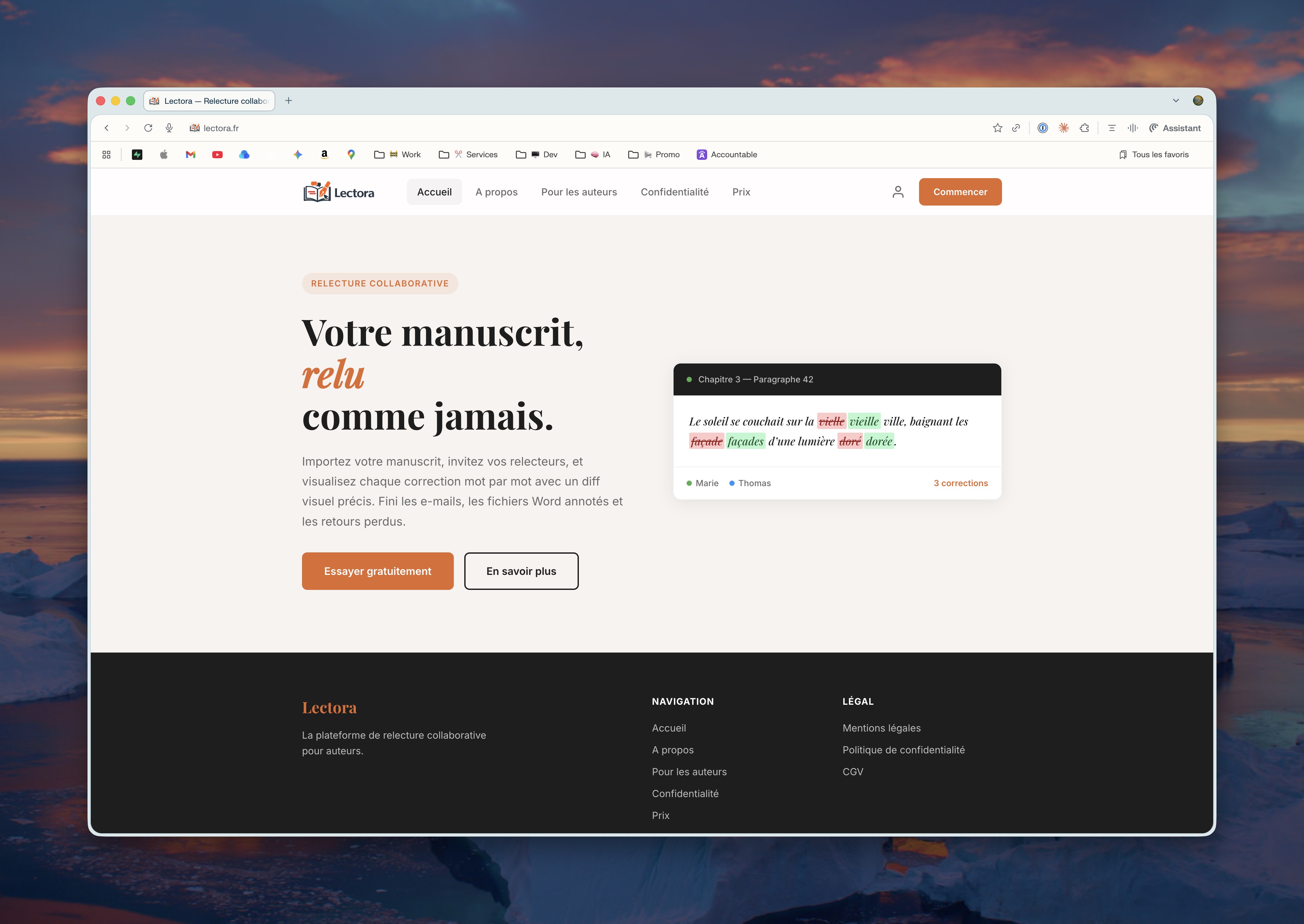 Lectora - Plateforme de relecture collaborative